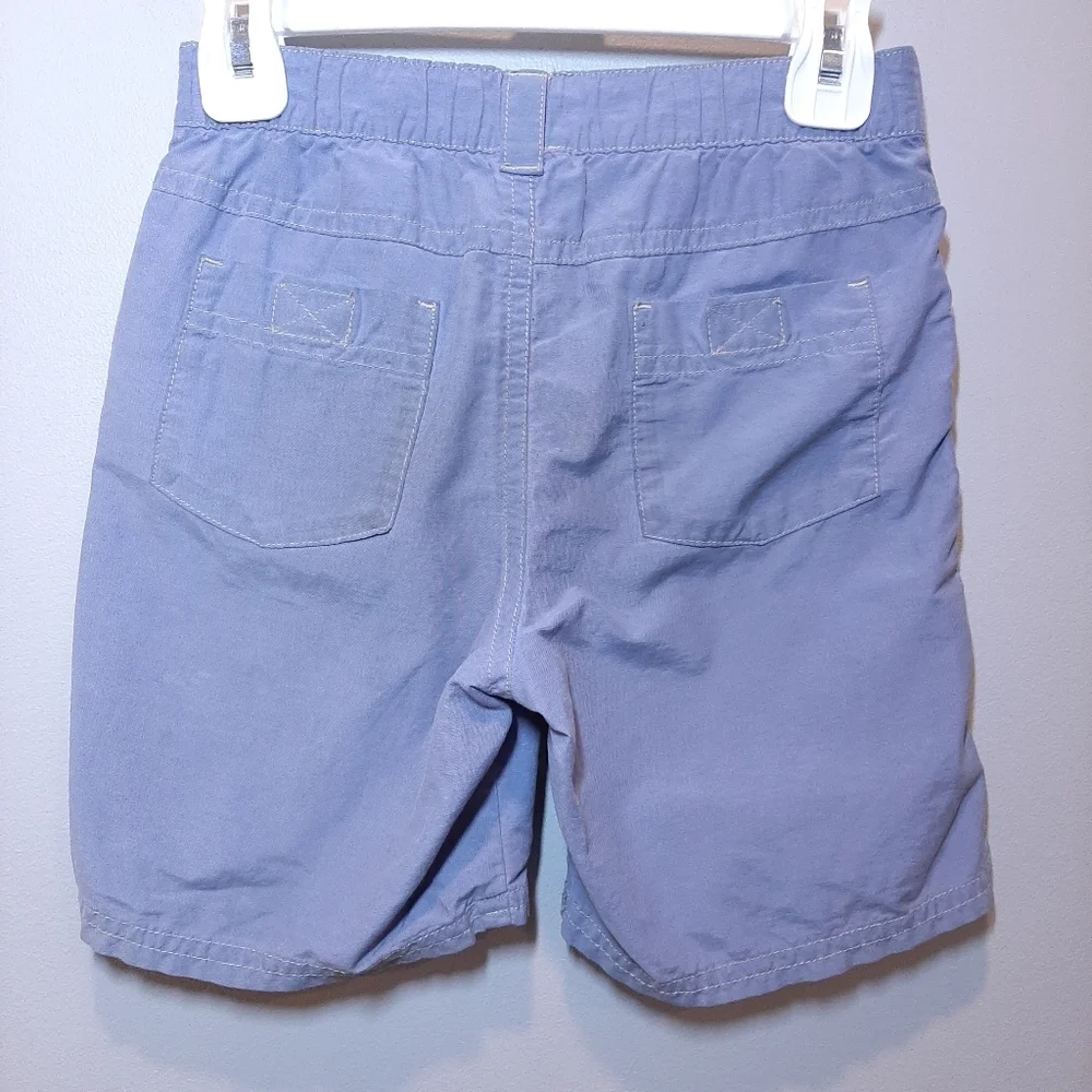 Gymboree Chambray Preppy Drawstring Cargo Shorts Boys Size 4T Blue